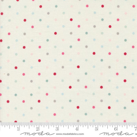 My Summer House Dottie Dots 3046 Cream - Moda Fabrics - Dot Dotted - Quilting Cotton Fabric