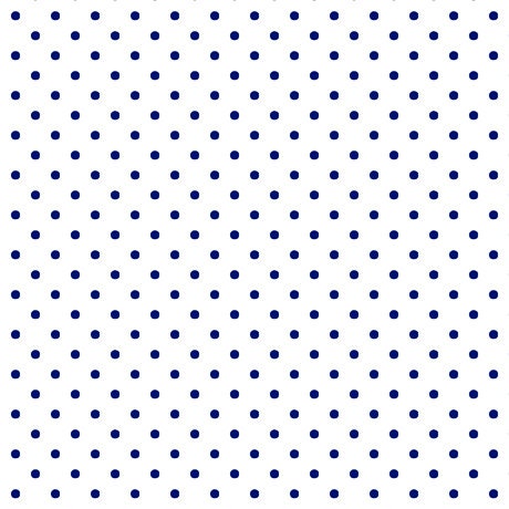 Dots and Stripes and More Mini Dot 28891 ZN Navy on White - QT Fabrics - Polka Dots Dotted - Quilting Cotton Fabric