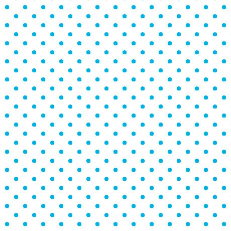 Dots and Stripes and More Brights Mini Dot 28891 ZQ Turquoise on White - QT Fabrics - Polka Dots Dotted - Quilting Cotton Fabric