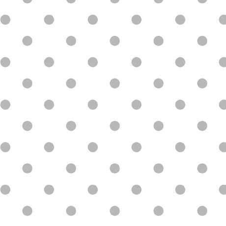 SALE Dots and Stripes and More Small Dot 28892 ZK Gray on White - QT Fabrics - Polka Dots Dotted - Quilting Cotton Fabric
