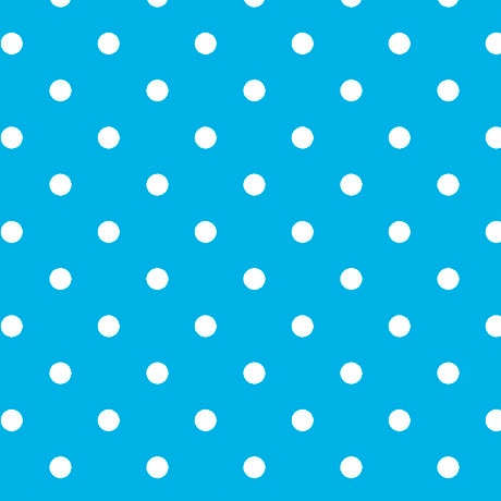 CLEARANCE Dots and Stripes and More Brights Small Dot 28892 Q Turquoise - QT Fabrics - Polka Dots Dotted - Quilting Cotton Fabric