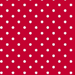 Dots and Stripes and More Small Dot 28892 R Red - QT Fabrics - Polka Dots Dotted - Quilting Cotton Fabric