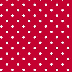 SALE Dots and Stripes and More Small Dot 28892 R Red - QT Fabrics - Polka Dots Dotted - Quilting Cotton Fabric