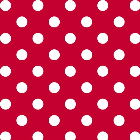 CLEARANCE Dots and Stripes and More Medium Dot 28893 R Red - QT Fabrics - Polka Dots Dotted - Quilting Cotton Fabric