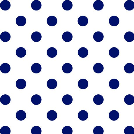 CLEARANCE Dots and Stripes and More Medium Dot 28893 ZN Navy on White - QT Fabrics - Polka Dots Dotted - Quilting Cotton Fabric