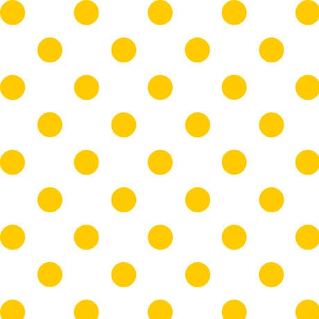 Dots and Stripes and More Brights Medium Dot 28893 S Yellow on White - QT Fabrics - Polka Dots Dotted - Quilting Cotton Fabric