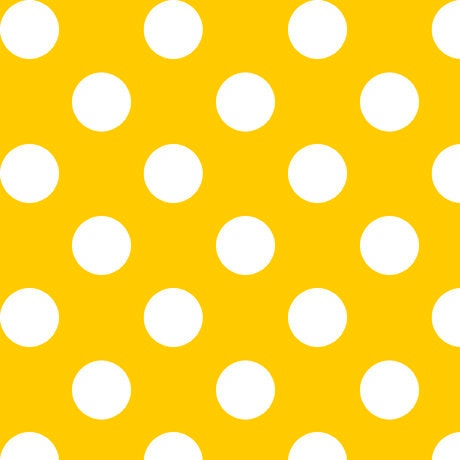 SALE Dots and Stripes and More Brights Large Dot 28894 S Yellow - QT Fabrics - Polka Dots Dotted - Quilting Cotton Fabric