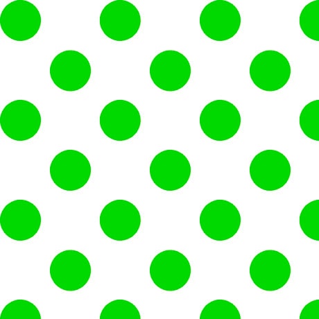 CLEARANCE Dots and Stripes and More Brights Large Dot 28894 ZB Green on White - QT Fabrics - Polka Dots Dotted - Quilting Cotton Fabric