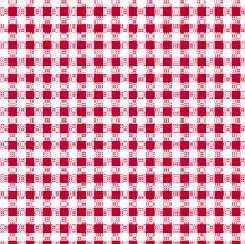 Fat Quarter End of Bolt - CLEARANCE Dots and Stripes and More PRINTED Medium Gingham 28896 R Red White - QT Fabrics - Quilting Cotton Fabric