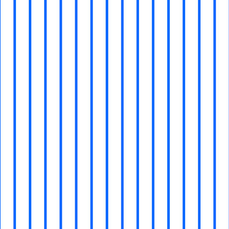 Dots and Stripes and More Brights Spaced Stripe 28897 ZB Blue White - QT Fabrics - Stripes Striped - Quilting Cotton Fabric