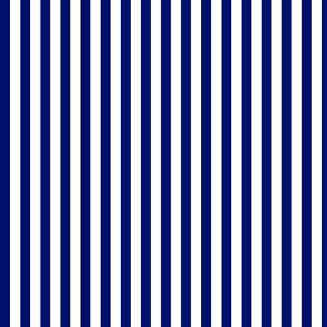 Dots and Stripes and More Small Stripe 28898 N Navy White - QT Fabrics - Stripes Striped - Quilting Cotton Fabric