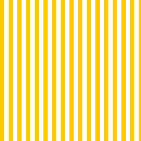 Dots and Stripes and More Brights Small Stripe 28898 S Yellow White - QT Fabrics - Stripes Striped - Quilting Cotton Fabric