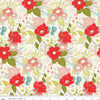 SALE Feed My Soul Main C14550 Cream - Riley Blake Designs - Floral Flowers - Quilting Cotton Fabric