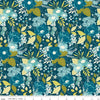 Feed My Soul Main C14550 Navy - Riley Blake Designs - Floral Flowers - Quilting Cotton Fabric