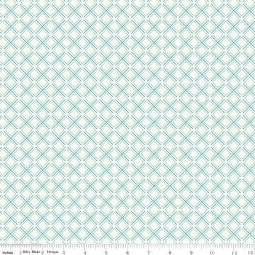 SALE Feed My Soul Geo C14557 Cream - Riley Blake Designs - Diagonal Plaid - Quilting Cotton Fabric