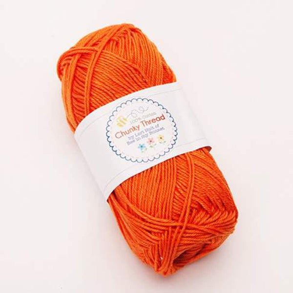 SALE Lori Holt Chunky Thread STCT-10903 Pumpkin - Riley Blake - 100% Cotton Sport Weight Yarn - 50 Grams - Approx 140 Yards or 128 Meters