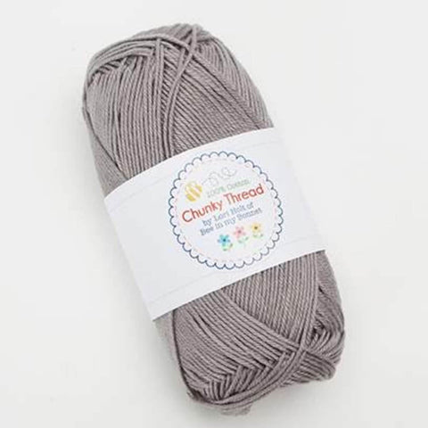 SALE Lori Holt Chunky Thread STCT-11549 Riley Gray - Riley Blake - 100% Cotton Sport Weight Yarn - 50 Grams - Approx 140 Yards or 128 Meters