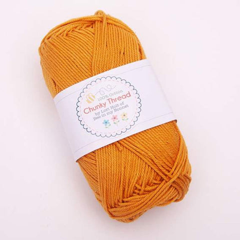 Lori Holt Chunky Thread STCT-2666 Butterscotch - Riley Blake - 100% Cotton Sport Weight Yarn - 50 Grams - Approx 140 Yds or 128 Meters