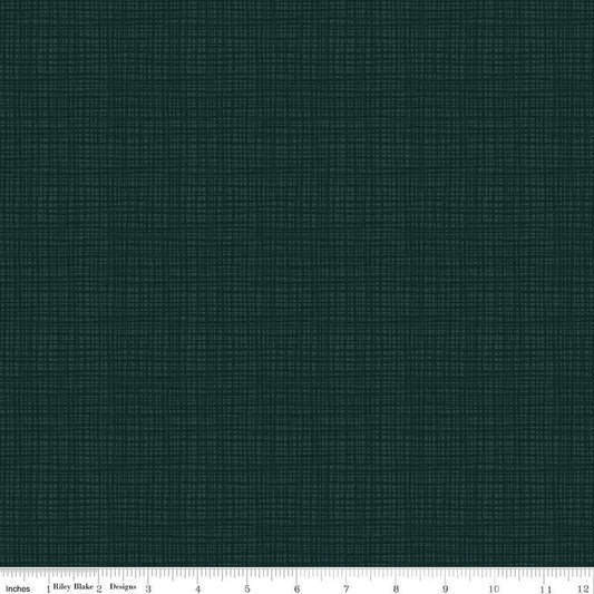 SALE Texture C610 Forest - Riley Blake Designs - Sketched Tone-on-Tone Irregular Grid - Quilting Cotton Fabric