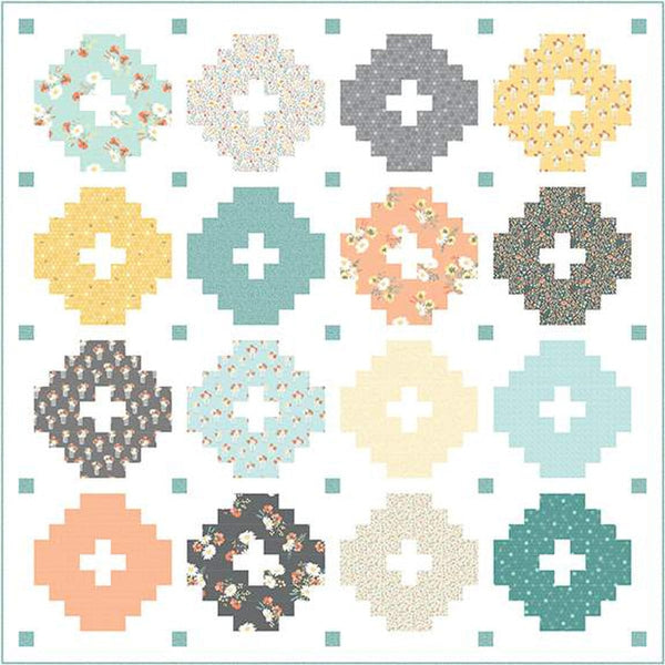 Beluga Quilt PATTERN P143 by Material Girl Quilts- Riley Blake Designs - INSTRUCTIONS Only - Piecing Fat Quarter Friendly