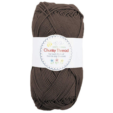 DEAL Lori Holt Chunky Thread STCT-25451 Raisin - Riley Blake - 100% Cotton Sport Weight Yarn - 50 Grams - 140 Yards or 128 Meters