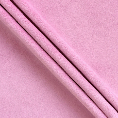 SALE Silky MINKY Solid 60" Wide Width 7580 Dusty Rose - QT Fabrics - Low Stretch Low Fluff - 100% Polyester