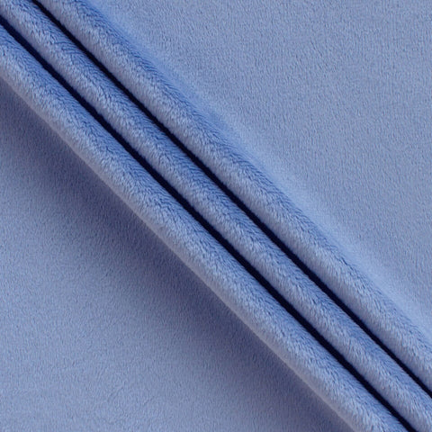 SALE Silky MINKY Solid 60" Wide Width 7580 Slate Blue - QT Fabrics - Low Stretch Low Fluff - 100% Polyester