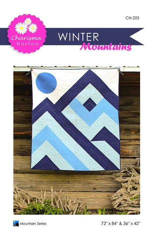 SALE Winter Mountains Quilt PATTERN P161 by Charisma Horton - Riley Blake Designs - Instructions Only - Piecing Two Sizes
