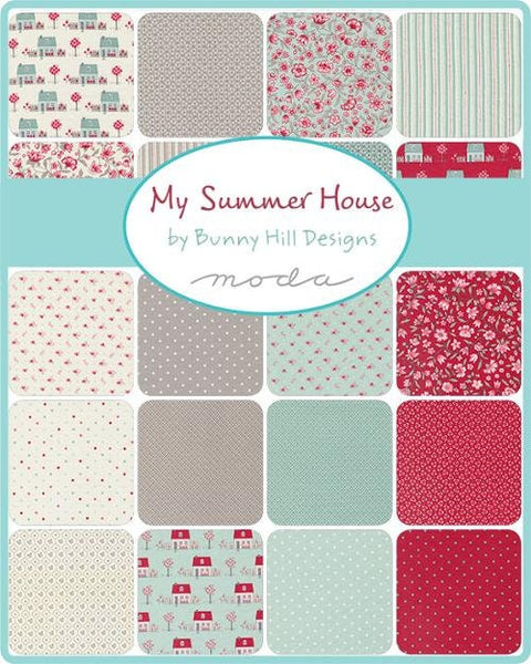 My Summer House Mini Charm Pack 2 1/2" Stacker Bundle - Moda Fabrics - 42 piece Precut Pre cut - Quilting Cotton Fabric