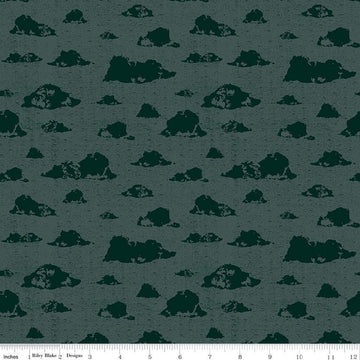SALE Dancing Daisies Skies C14541 Dusk - Riley Blake Designs - Clouds - Quilting Cotton Fabric