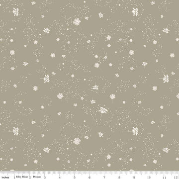 SALE Dancing Daisies Dancing Dandelions C14545 Clay - Riley Blake Designs - Floral Flowers - Quilting Cotton Fabric