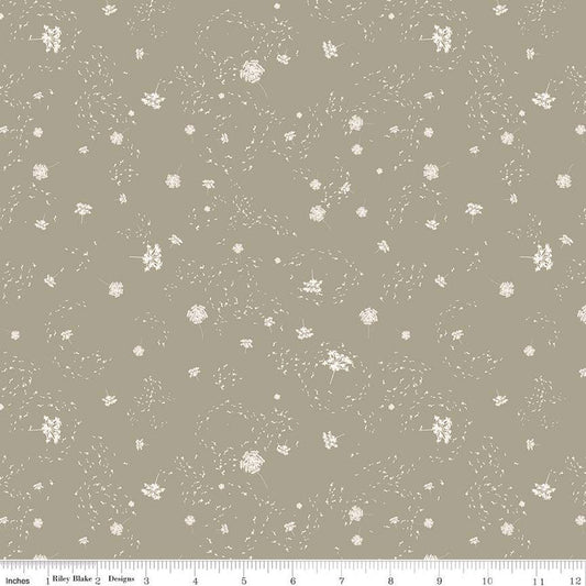DEAL Dancing Daisies Dancing Dandelions C14545 Clay - Riley Blake Designs - Floral Flowers - Quilting Cotton Fabric