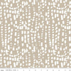 Fat Quarter End of Bolt - Blue Escape Coastal Texture C14514 Taupe - Riley Blake Designs - White Brush Strokes - Quilting Cotton Fabric
