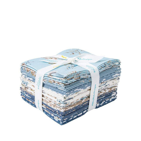 SALE Blue Escape Coastal Fat Quarter Bundle 18 pieces - Riley Blake Designs - Pre Cut Precut - Quilting Cotton Fabric