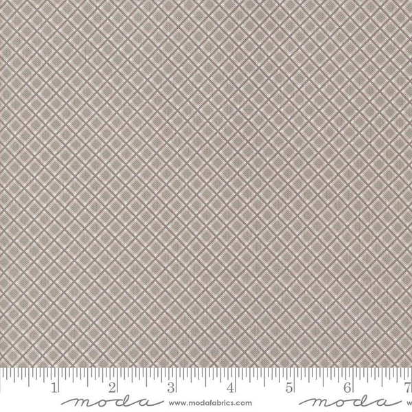 SALE My Summer House Summer Plaid 3048 Stone - Moda Fabrics - Diagonal - Quilting Cotton Fabric