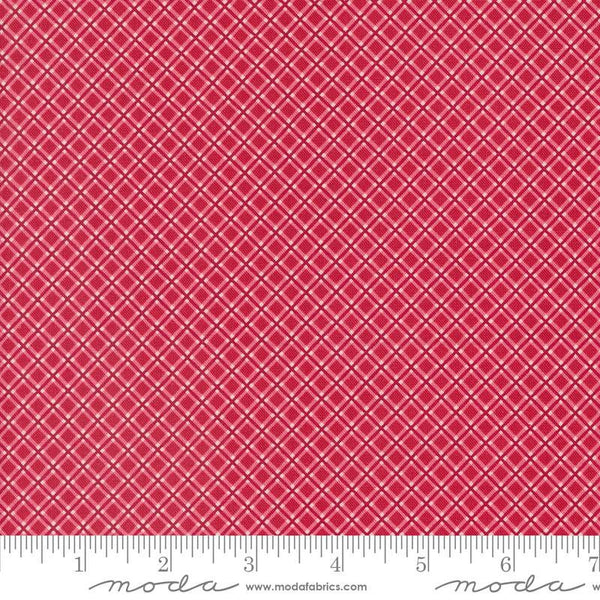 SALE My Summer House Summer Plaid 3048 Rose - Moda Fabrics - Diagonal - Quilting Cotton Fabric