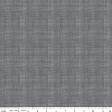 SALE Texture C610 Gray - Riley Blake Designs - Sketched Tone-on-Tone Irregular Grid - Quilting Cotton Fabric