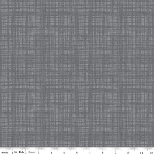 SALE Texture C610 Gray - Riley Blake Designs - Sketched Tone-on-Tone Irregular Grid - Quilting Cotton Fabric