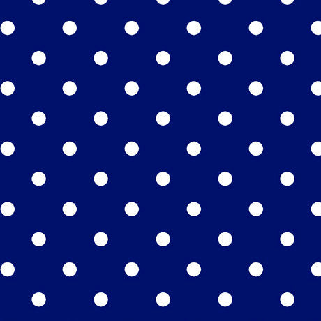 CLEARANCE Dots and Stripes and More Small Dot 28892 N Navy - QT Fabrics - Polka Dots Dotted - Quilting Cotton Fabric