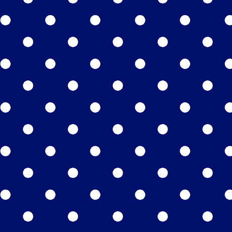 SALE Dots and Stripes and More Small Dot 28892 N Navy - QT Fabrics - Polka Dots Dotted - Quilting Cotton Fabric