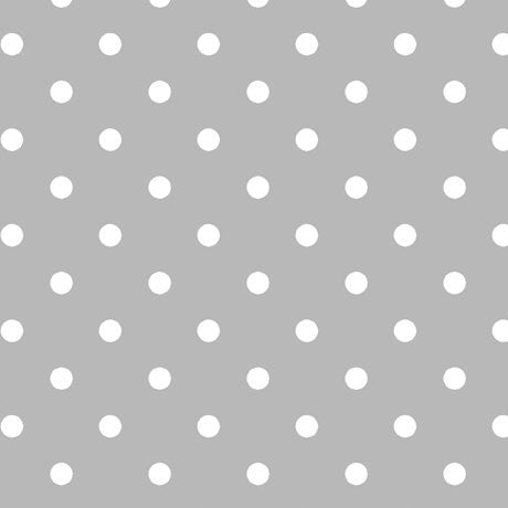 SALE Dots and Stripes and More Small Dot 28892 K Gray - QT Fabrics - Polka Dots Dotted - Quilting Cotton Fabric