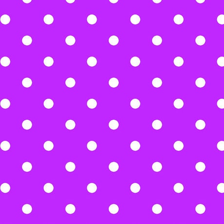 Dots and Stripes and More Brights Small Dot 28892 V Purple - QT Fabrics - Polka Dots Dotted - Quilting Cotton Fabric