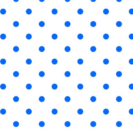 CLEARANCE Dots and Stripes and More Brights Small Dot 28892 ZB Blue on White - QT Fabrics - Polka Dots Dotted - Quilting Cotton Fabric