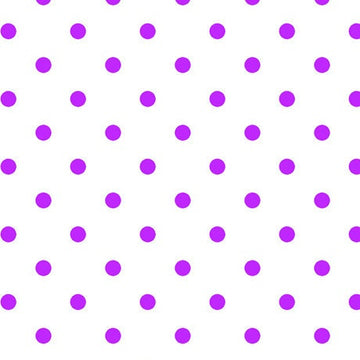 Fat Quarter End of Bolt - SALE Dots and Stripes and More Brights Small Dot 28892 ZV Purple on White - QT Fabrics - Quilting Cotton Fabric