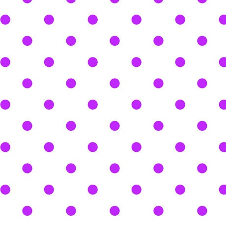 Dots and Stripes and More Brights Small Dot 28892 ZV Purple on White - QT Fabrics - Polka Dots Dotted - Quilting Cotton Fabric