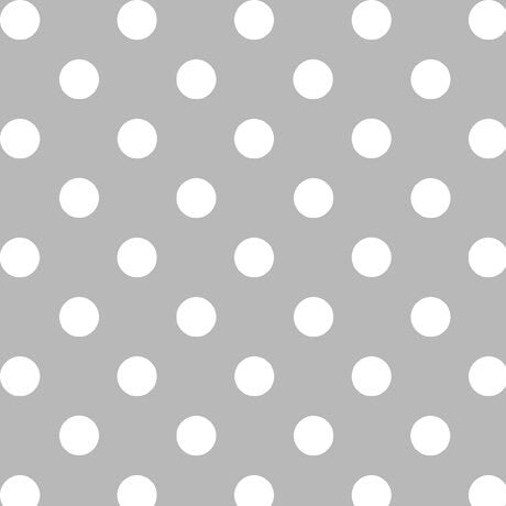 CLEARANCE Dots and Stripes and More Medium Dot 28893 K Gray - QT Fabrics - Polka Dots Dotted - Quilting Cotton Fabric