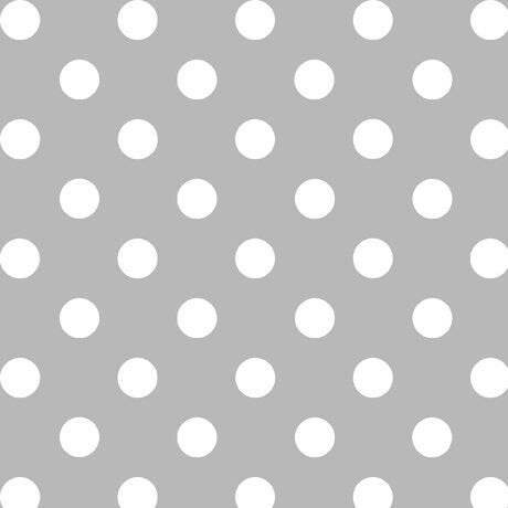 SALE Dots and Stripes and More Medium Dot 28893 K Gray - QT Fabrics - Polka Dots Dotted - Quilting Cotton Fabric