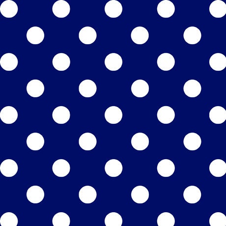SALE Dots and Stripes and More Medium Dot 28893 N Navy - QT Fabrics - Polka Dots Dotted - Quilting Cotton Fabric