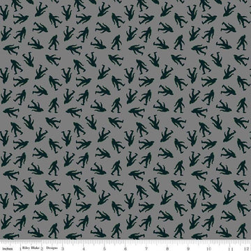 DEAL Legends of the National Parks Bigfoot Toss C15061 Gray - Riley Blake Designs - Quilting Cotton Fabric