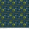 SALE Legends of the National Parks Bigfoot Shields CD15062 Navy - Riley Blake Designs - DIGITALLY PRINTED - Quilting Cotton Fabric